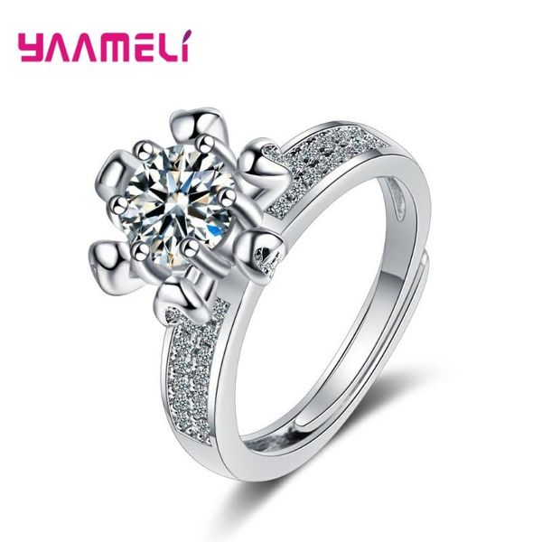 cluster rings 925 sterling silver trendy crystal proposal for women girls adjustable size fashion jewelry valentines day gift, Golden;silver
cluster rings 925 sterling silver trendy crystal proposal for women girls adjustable size fashion jewelry valentines day gift, Golden;silver
