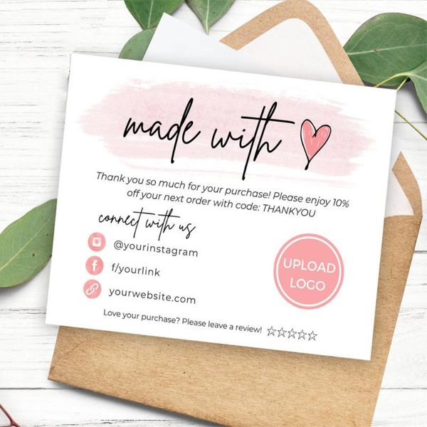 personalize made with love thank you card, for shopping business your purchase card greeting cards
personalize made with love thank you card, for shopping business your purchase card greeting cards