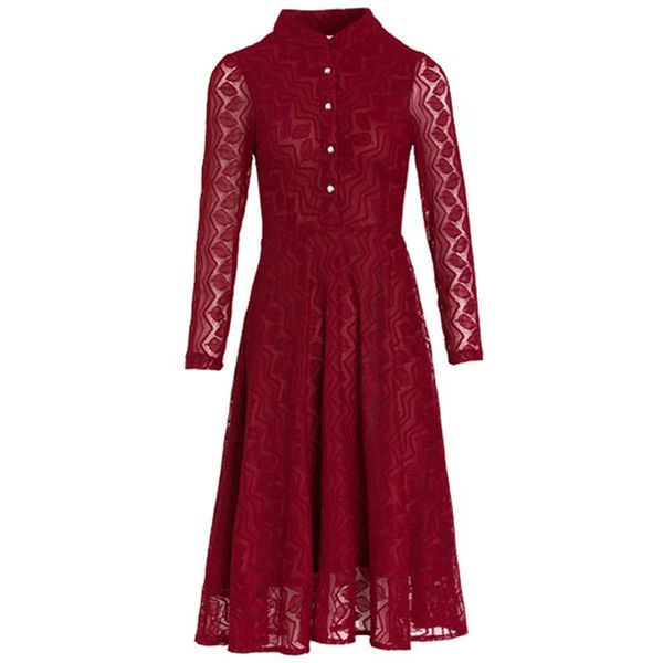 casual dresses 2021 summer women vintage long sleeve lace dress solid color large size xl-5xl elegant lady knee-length stand, Black;gray
casual dresses 2021 summer women vintage long sleeve lace dress solid color large size xl-5xl elegant lady knee-length stand, Black;gray