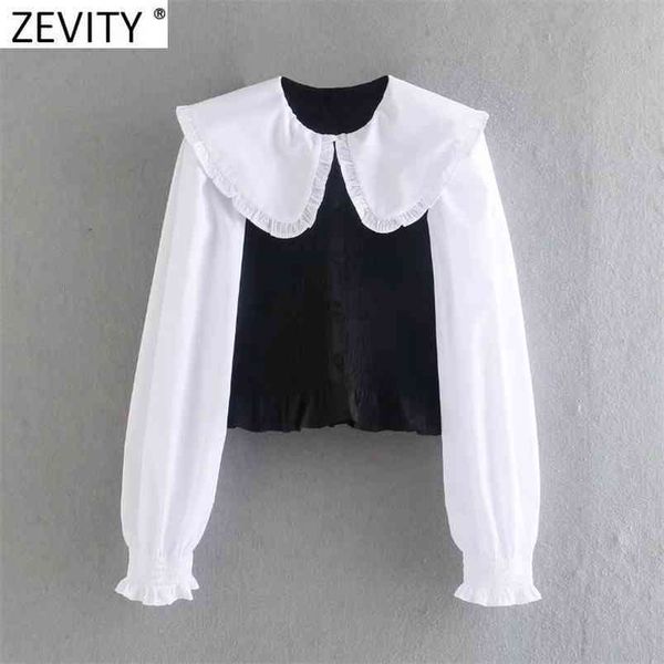 women vintage agaric lace peter pan collar patchwork elastic slim smock blouse female short shirt chic blusas ls9037 210420, White
women vintage agaric lace peter pan collar patchwork elastic slim smock blouse female short shirt chic blusas ls9037 210420, White