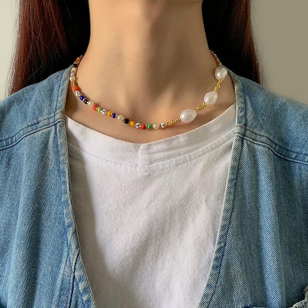 chokers shixin vintage asymmetry beaded choker necklace for women fashion boho colorful beads necklaces 2021 jewelry neck girl gifts, Golden;silver
chokers shixin vintage asymmetry beaded choker necklace for women fashion boho colorful beads necklaces 2021 jewelry neck girl gifts, Golden;silver