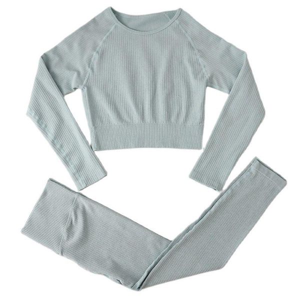 women's leggings sportswear yoga set workout clothes athletic wear sports gym seamless fitness bra crop long sleeve suit, Black
women's leggings sportswear yoga set workout clothes athletic wear sports gym seamless fitness bra crop long sleeve suit, Black