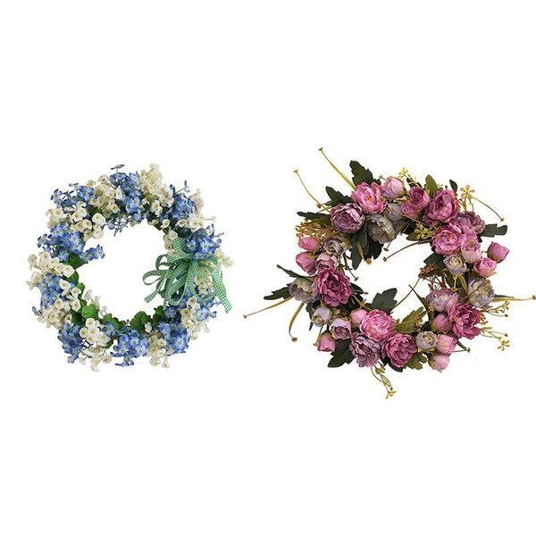 decorative flowers & wreaths 2 pcs artificial door wreath for front wall window wedding party decor, a & b
decorative flowers & wreaths 2 pcs artificial door wreath for front wall window wedding party decor, a & b