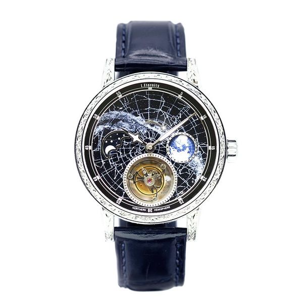 wristwatches 2021 luxury starry sky men automatic tourbillon watch moon phase sapphire clock mens mechanical watches super luminous hand, Slivery;brown
wristwatches 2021 luxury starry sky men automatic tourbillon watch moon phase sapphire clock mens mechanical watches super luminous hand, Slivery;brown