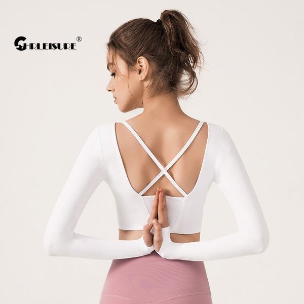 tight sports back hollow with chest pad yoga blouses running breathable quick dry fitness long sleeve outfit
tight sports back hollow with chest pad yoga blouses running breathable quick dry fitness long sleeve outfit