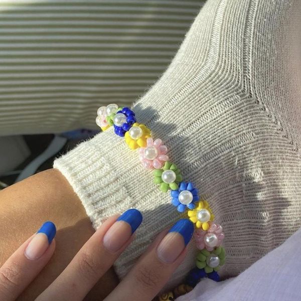 anklets bohemian flower foot chain women hand pearl necklace sandy beach sandals holiday anklet bracelet girl clavicle, Red;blue
anklets bohemian flower foot chain women hand pearl necklace sandy beach sandals holiday anklet bracelet girl clavicle, Red;blue