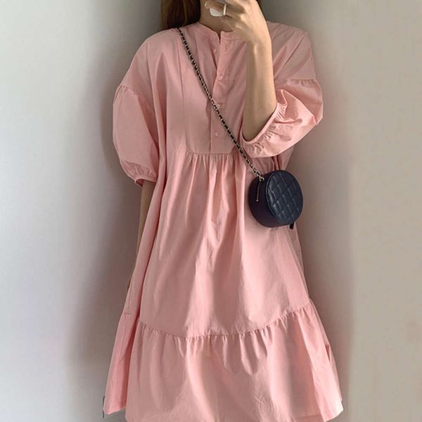 casual dresses dress women clothessweet age reduction pink white round neck single breasted loose medium length lantern sleeve doll n74w, Black;gray
casual dresses dress women clothessweet age reduction pink white round neck single breasted loose medium length lantern sleeve doll n74w, Black;gray