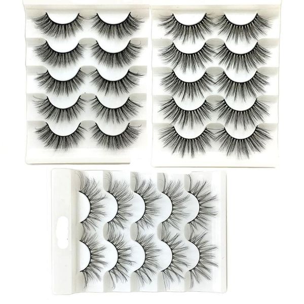 false eyelashes 1 5 pairs woman fluffy eye makeup tools handmade 3d faux mink hair full volume natural lash extension
false eyelashes 1 5 pairs woman fluffy eye makeup tools handmade 3d faux mink hair full volume natural lash extension
