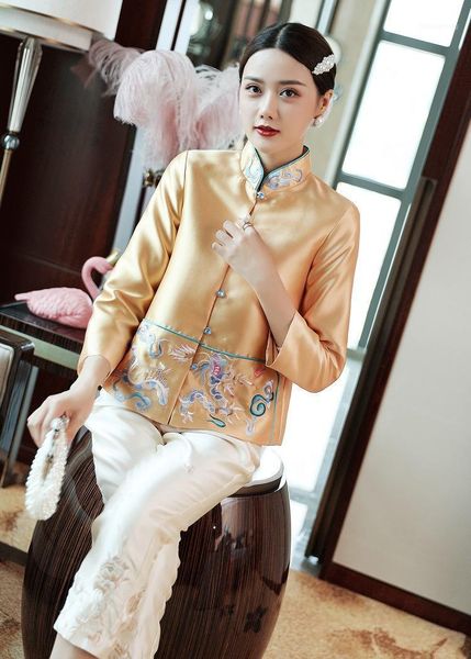 women's jackets spring original design chinese style pattern embroidered big size short section jacket outwear for women, Black;brown
women's jackets spring original design chinese style pattern embroidered big size short section jacket outwear for women, Black;brown