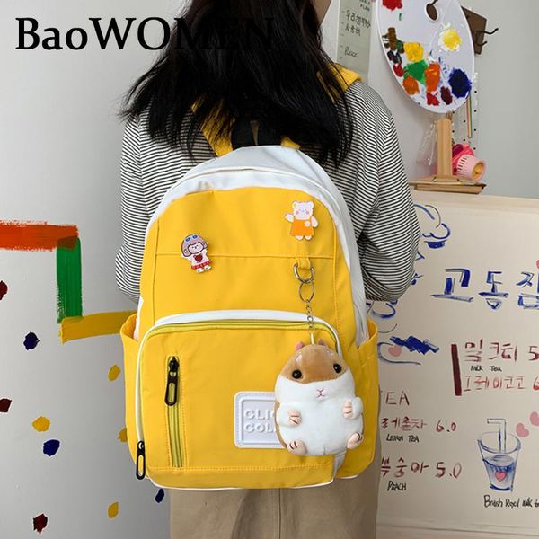 backpack baowomen woman kawaii female badge fashion school bag college student girl cute nylon ladies book trendy
backpack baowomen woman kawaii female badge fashion school bag college student girl cute nylon ladies book trendy