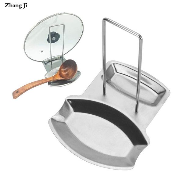 zhangji 1pc stainless steel pot lid shelf spoon rest pan cover rack stand holder stove utensil organize hooks & rails
zhangji 1pc stainless steel pot lid shelf spoon rest pan cover rack stand holder stove utensil organize hooks & rails