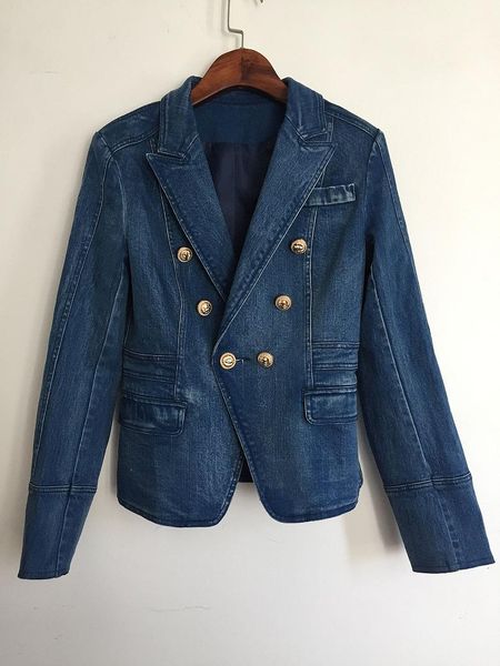women's jackets fall / winter 2021 double brestra ion buckle washed denim western fit small coat o47, Black;brown
women's jackets fall / winter 2021 double brestra ion buckle washed denim western fit small coat o47, Black;brown