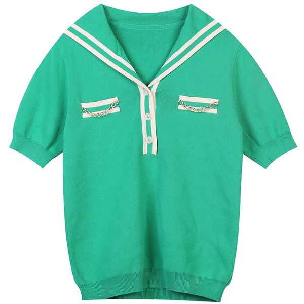 women's sweaters knitted sweater pullovers women 2021 spring summer fashiion high street sailor collar chain green casual clothes y2k, White;black
women's sweaters knitted sweater pullovers women 2021 spring summer fashiion high street sailor collar chain green casual clothes y2k, White;black
