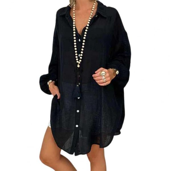women's polos women shirt solid color single-breasted spring summer long sleeve turndown collar blouse streetwear loose ladies clothes, White
women's polos women shirt solid color single-breasted spring summer long sleeve turndown collar blouse streetwear loose ladies clothes, White