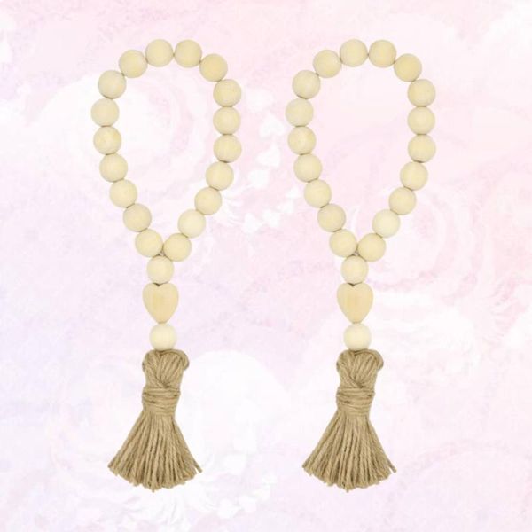 decorative objects & figurines 2pcs nordic style natural wood beads string with tassel for home car farmhouse decoration
decorative objects & figurines 2pcs nordic style natural wood beads string with tassel for home car farmhouse decoration