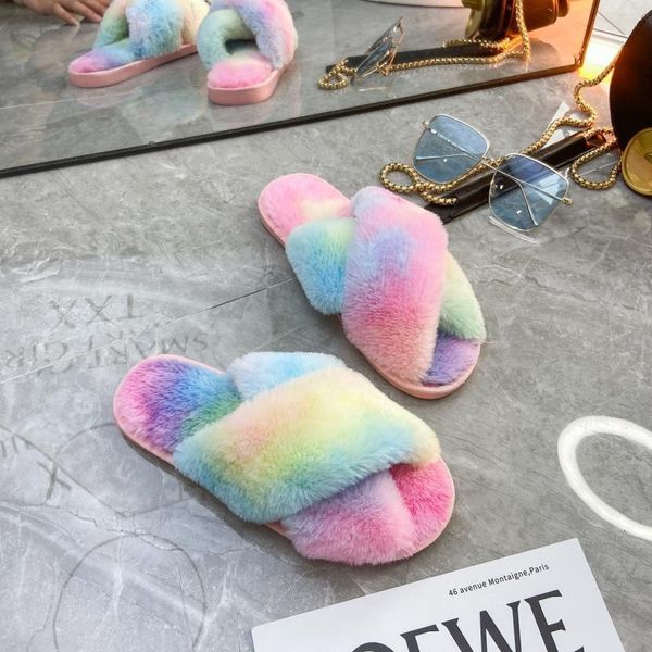 slippers women's winter home slippers inside hairy shoes smelly men down skin slides soft ladies warm house 4tx6, Black
slippers women's winter home slippers inside hairy shoes smelly men down skin slides soft ladies warm house 4tx6, Black