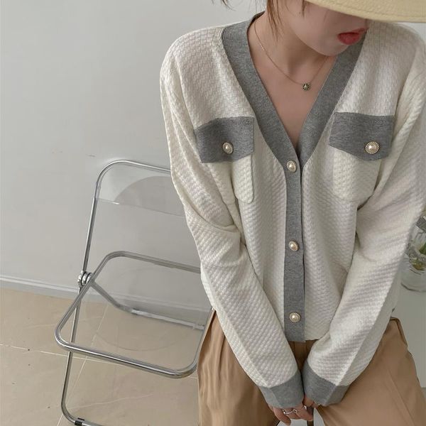 women's knits & tees yizzhoy 2021 fashionable elegant autumn winter sweaters cardigans vintage wild oversized knitwear, White
women's knits & tees yizzhoy 2021 fashionable elegant autumn winter sweaters cardigans vintage wild oversized knitwear, White
