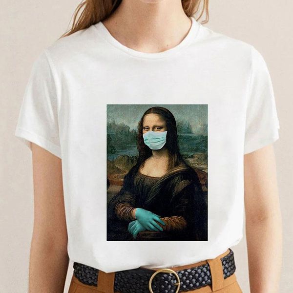 women's t-shirt mona lisa funny women t shirt spoof summer fashion casual short sleeve aesthetic female tumblr tshirt vogue 2021, White
women's t-shirt mona lisa funny women t shirt spoof summer fashion casual short sleeve aesthetic female tumblr tshirt vogue 2021, White