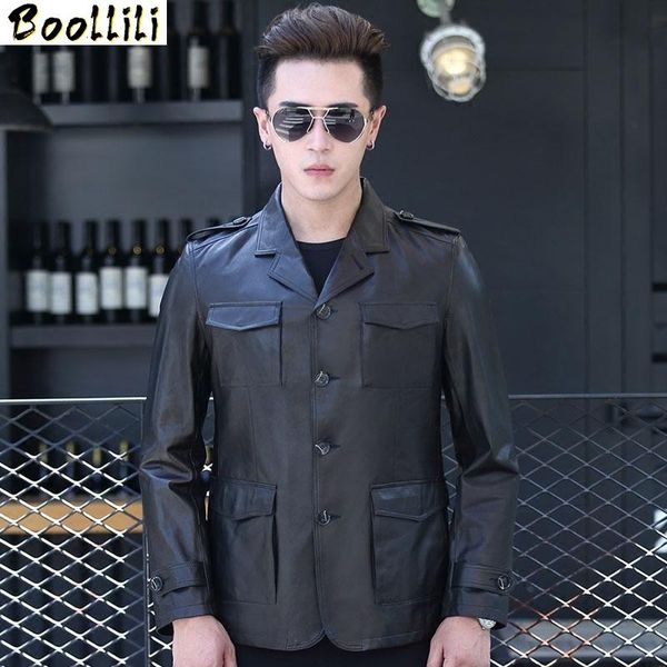 men's leather & faux boollili 2010 real goatskin coat spring autumn genuine jacket men blazer slim suit collar windbreaker, Black
men's leather & faux boollili 2010 real goatskin coat spring autumn genuine jacket men blazer slim suit collar windbreaker, Black