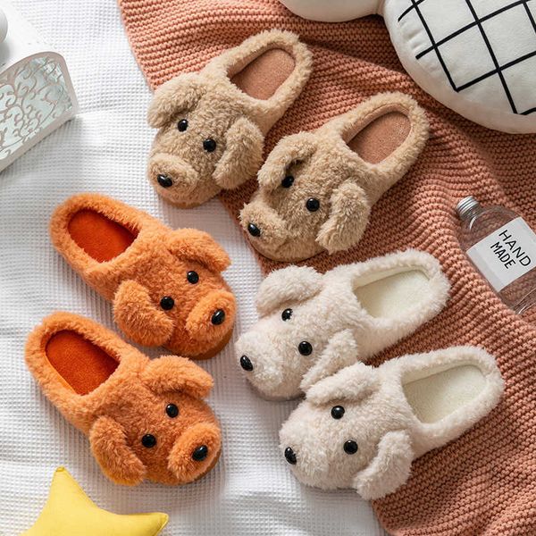 cotton slippers female cute pet dog winter thick plush slippers indoor household non-slip warm cotton shoes h0827, Black
cotton slippers female cute pet dog winter thick plush slippers indoor household non-slip warm cotton shoes h0827, Black