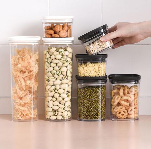 storage bottles & jars 3 capacity plastic sealed kitchen box transparent food canister keep fresh clear container bottle
storage bottles & jars 3 capacity plastic sealed kitchen box transparent food canister keep fresh clear container bottle