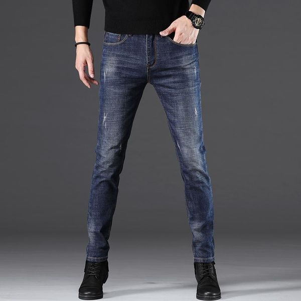men's jeans tide brand blue black men spring autumn slim fit jean pants scratched smart casual wear elastic
men's jeans tide brand blue black men spring autumn slim fit jean pants scratched smart casual wear elastic