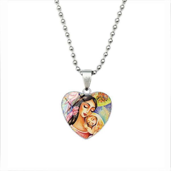 pendant necklaces jewish time mother's day gift art charm necklace global mom's love vintage christ jesus oil painting heart jewel, Silver
pendant necklaces jewish time mother's day gift art charm necklace global mom's love vintage christ jesus oil painting heart jewel, Silver