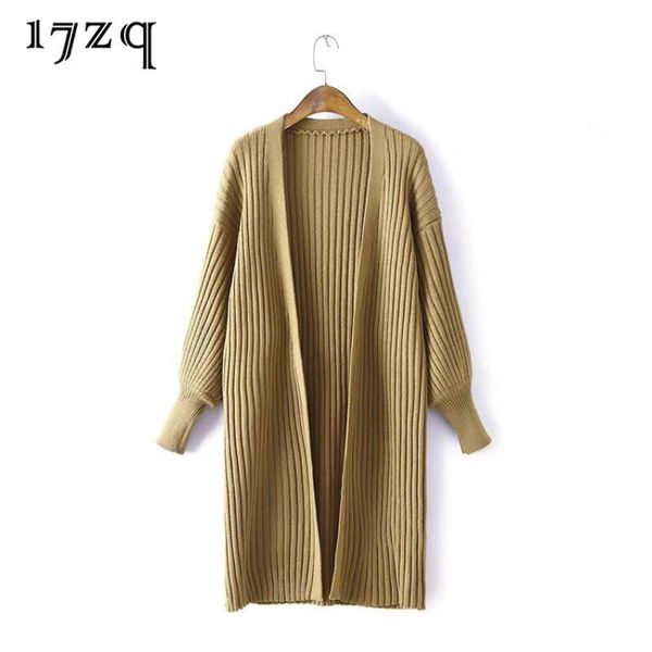 women's sweaters 17zq autumn european and american long style cardigan loose lantern sleeves knitted sweater of solid color coa, White;black
women's sweaters 17zq autumn european and american long style cardigan loose lantern sleeves knitted sweater of solid color coa, White;black