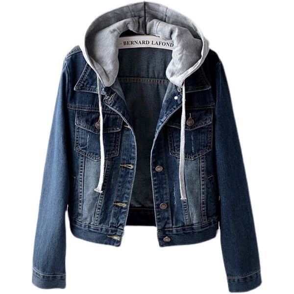 women's jackets vintage denim jacket women hooded spring autumn long sleeve plus size slim female casual outerwear korean jeans co, Black;brown
women's jackets vintage denim jacket women hooded spring autumn long sleeve plus size slim female casual outerwear korean jeans co, Black;brown