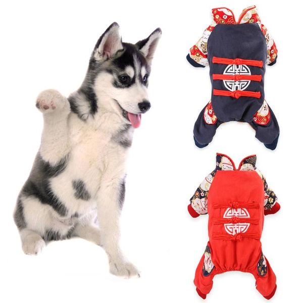 dog apparel 2021 year pet puppy chinese style tang lucky cats embroidered costume jumpsuit clothes warm winter suit accessories
dog apparel 2021 year pet puppy chinese style tang lucky cats embroidered costume jumpsuit clothes warm winter suit accessories