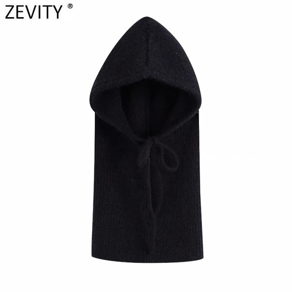 women fashion lace up hooded knitting sweater femme chic design casual pullovers high street ladies black s558 210416, White;black 
women fashion lace up hooded knitting sweater femme chic design casual pullovers high street ladies black s558 210416, White;black