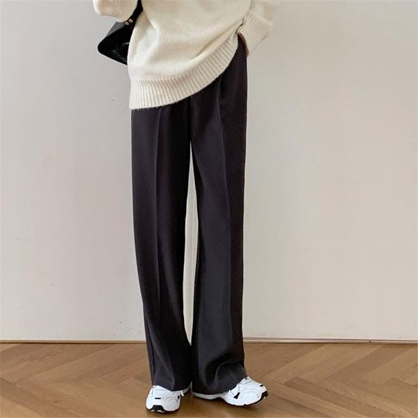 women's pants & capris hzirip ol elegant high waist straight wide leg women 2021 spring autumn solid work wear suit female trousers, Black;white
women's pants & capris hzirip ol elegant high waist straight wide leg women 2021 spring autumn solid work wear suit female trousers, Black;white