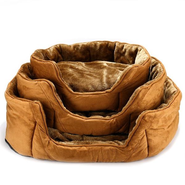kennels & pens 2021 dog beds for large dogs thicken pet bed warm house soft nest baskets waterproof kennel cat puppy