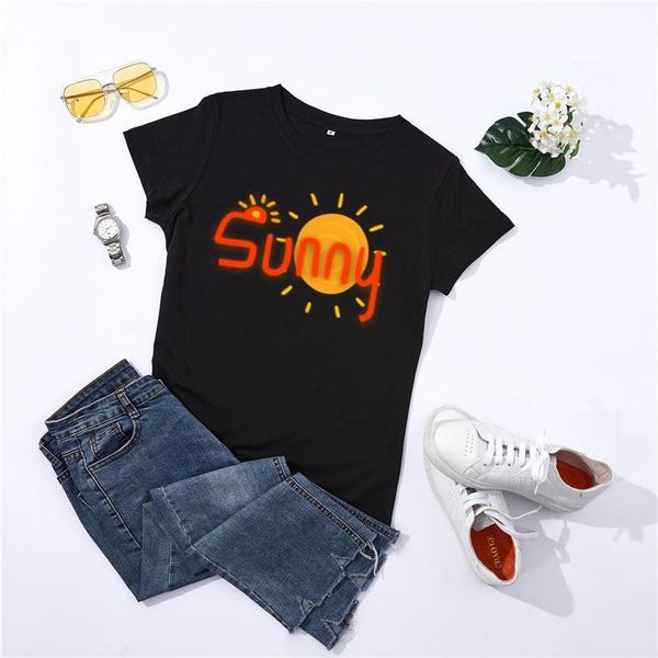 women's t-shirt 2021 spring and summer round neck sunny cool comfortable short sleeve, White
women's t-shirt 2021 spring and summer round neck sunny cool comfortable short sleeve, White