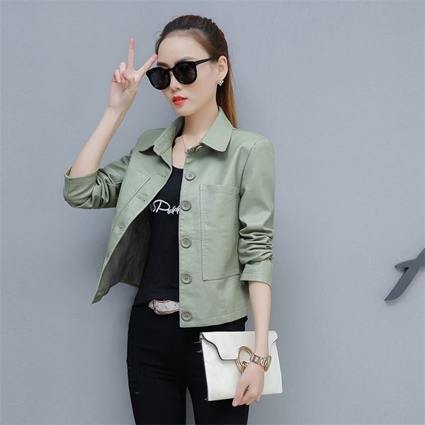 pu motorcycle coat womens spring autumn hong kong style chic jacket short loose fashion wild leather jackets, Black
pu motorcycle coat womens spring autumn hong kong style chic jacket short loose fashion wild leather jackets, Black