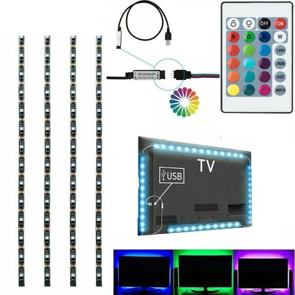strips 1-4pcs usb powered rgb led strip lighting for tv computer background light
strips 1-4pcs usb powered rgb led strip lighting for tv computer background light