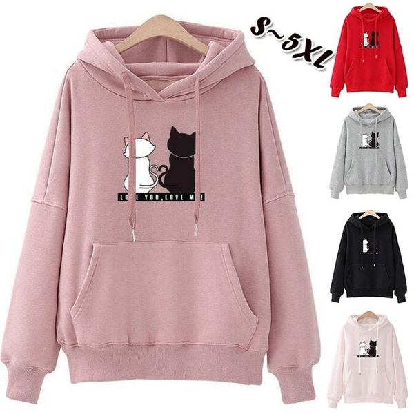harajuku style black white cat sweater women's plush hooded long sleeve korean student loose coat new spring and autumn
harajuku style black white cat sweater women's plush hooded long sleeve korean student loose coat new spring and autumn