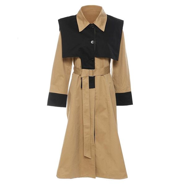 women's trench coats saintdaisy coat for women vintage clothes autumn winter 2021 fashion designer jacket single breasted thin patchwor, Tan;black
women's trench coats saintdaisy coat for women vintage clothes autumn winter 2021 fashion designer jacket single breasted thin patchwor, Tan;black