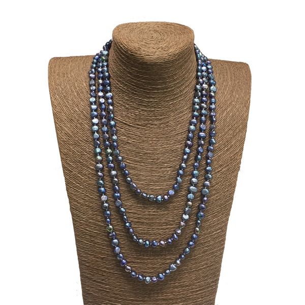 75% off luxury jewelry banquet dress with baroque freshwater sweater chain women's necklace clearance, Silver
75% off luxury jewelry banquet dress with baroque freshwater sweater chain women's necklace clearance, Silver