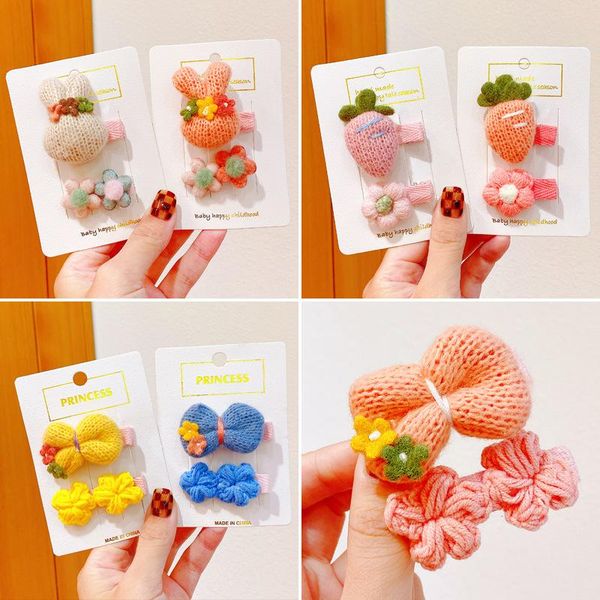 hair accessories 2 pcs/set baby girls cute colors knitting bow carrot ornament clips children sweet hairpins kids, Slivery;white
hair accessories 2 pcs/set baby girls cute colors knitting bow carrot ornament clips children sweet hairpins kids, Slivery;white
