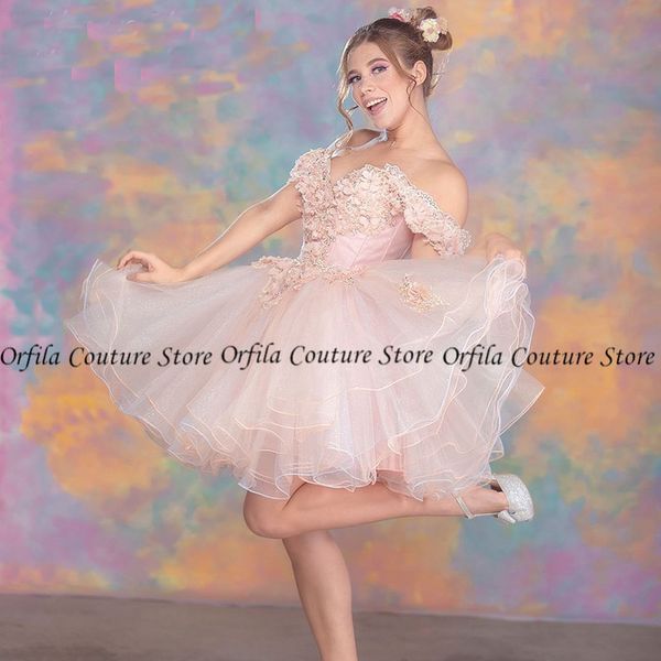 off the shoudler robe de retour cocktail dress mini skirt homecoming dress tulle appliques lace graduation party gowns, Blue;pink
off the shoudler robe de retour cocktail dress mini skirt homecoming dress tulle appliques lace graduation party gowns, Blue;pink