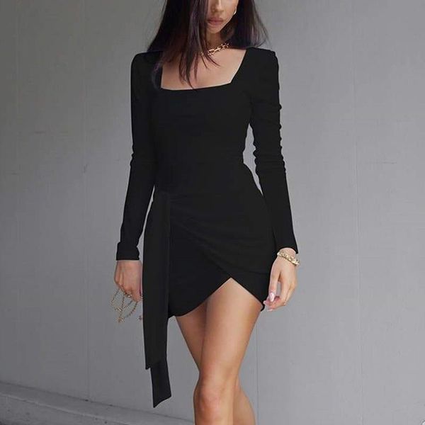 casual dresses women dress long sleeve square neck folds lace solid color backless summer bodycon mini party, Black;gray
casual dresses women dress long sleeve square neck folds lace solid color backless summer bodycon mini party, Black;gray