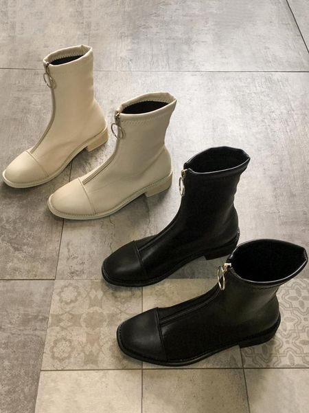 boots women's shoes ankle 2021 autumn retro front zipper handsome fashion motorcycle, Black
boots women's shoes ankle 2021 autumn retro front zipper handsome fashion motorcycle, Black
