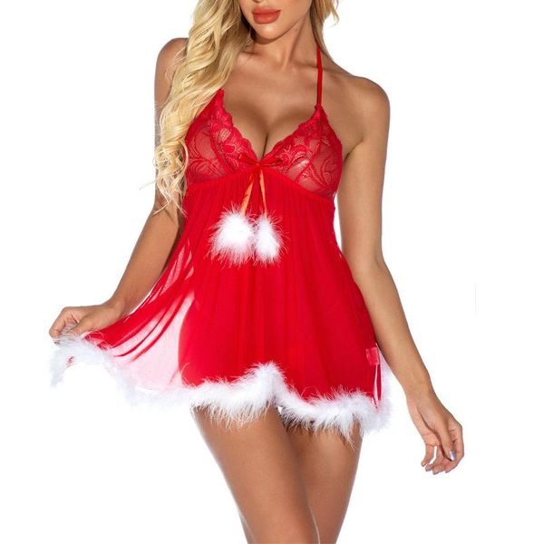 pcs christmas red lingerie set, see-through lace backless fluff night skirt, mesh thong, toy for pleasantness bras sets, Red;black
pcs christmas red lingerie set, see-through lace backless fluff night skirt, mesh thong, toy for pleasantness bras sets, Red;black