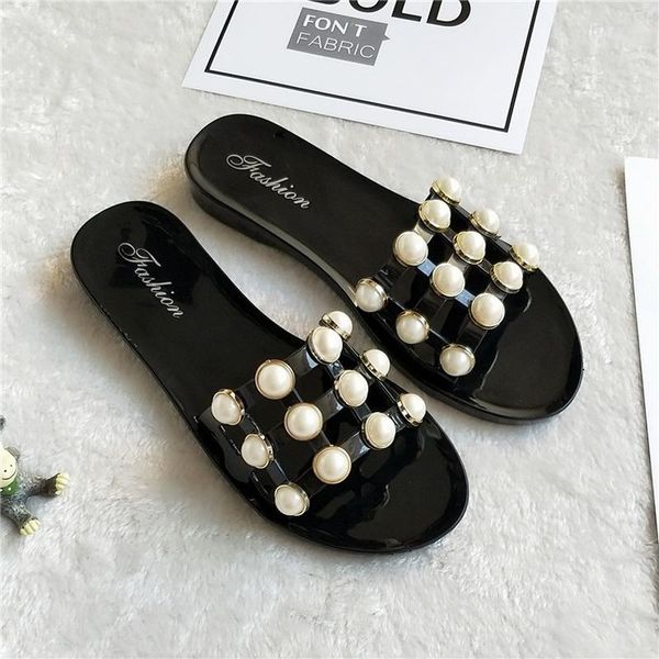 slippers summer candy woman shoes flats ladies jelly sandals womens zapatos mujer slip on pearl sliders home, Black
slippers summer candy woman shoes flats ladies jelly sandals womens zapatos mujer slip on pearl sliders home, Black