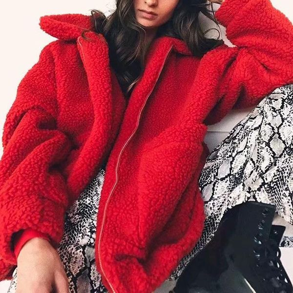 elegant faux fur coat women 2021 autumn winter warm soft zipper jacket female plush overcoat pocket casual teddy outwear women's jacket, Black;brown
elegant faux fur coat women 2021 autumn winter warm soft zipper jacket female plush overcoat pocket casual teddy outwear women's jacket, Black;brown