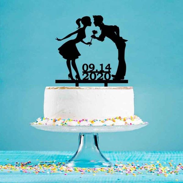 other festive & party supplies personalized wedding cake er custom date bride groom silhouette for decoration yc033
other festive & party supplies personalized wedding cake er custom date bride groom silhouette for decoration yc033