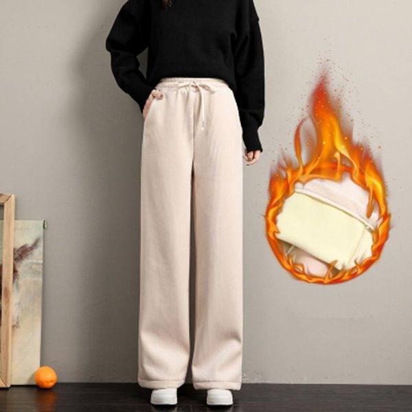 women's pants & capris women wide leg candy color corduroy thickening sweatpants winter warm fleece trouser sport plus size trousers p9, Black;white
women's pants & capris women wide leg candy color corduroy thickening sweatpants winter warm fleece trouser sport plus size trousers p9, Black;white