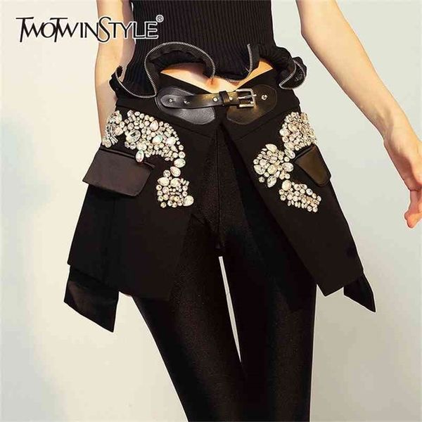casual patchwork diamond skirt for women irregular hem high street black mini skirts female fashion clothing 210521
casual patchwork diamond skirt for women irregular hem high street black mini skirts female fashion clothing 210521