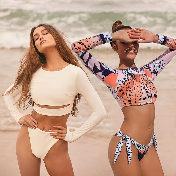 women's swimwear surfing swimsuit for women 2021 bikini long sleeve tiger print push up summer bath suit two piece bandeau biquini, White;black
women's swimwear surfing swimsuit for women 2021 bikini long sleeve tiger print push up summer bath suit two piece bandeau biquini, White;black